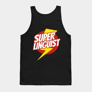 Super Linguist - Funny Linguistic Superhero - Lightning Edition Tank Top